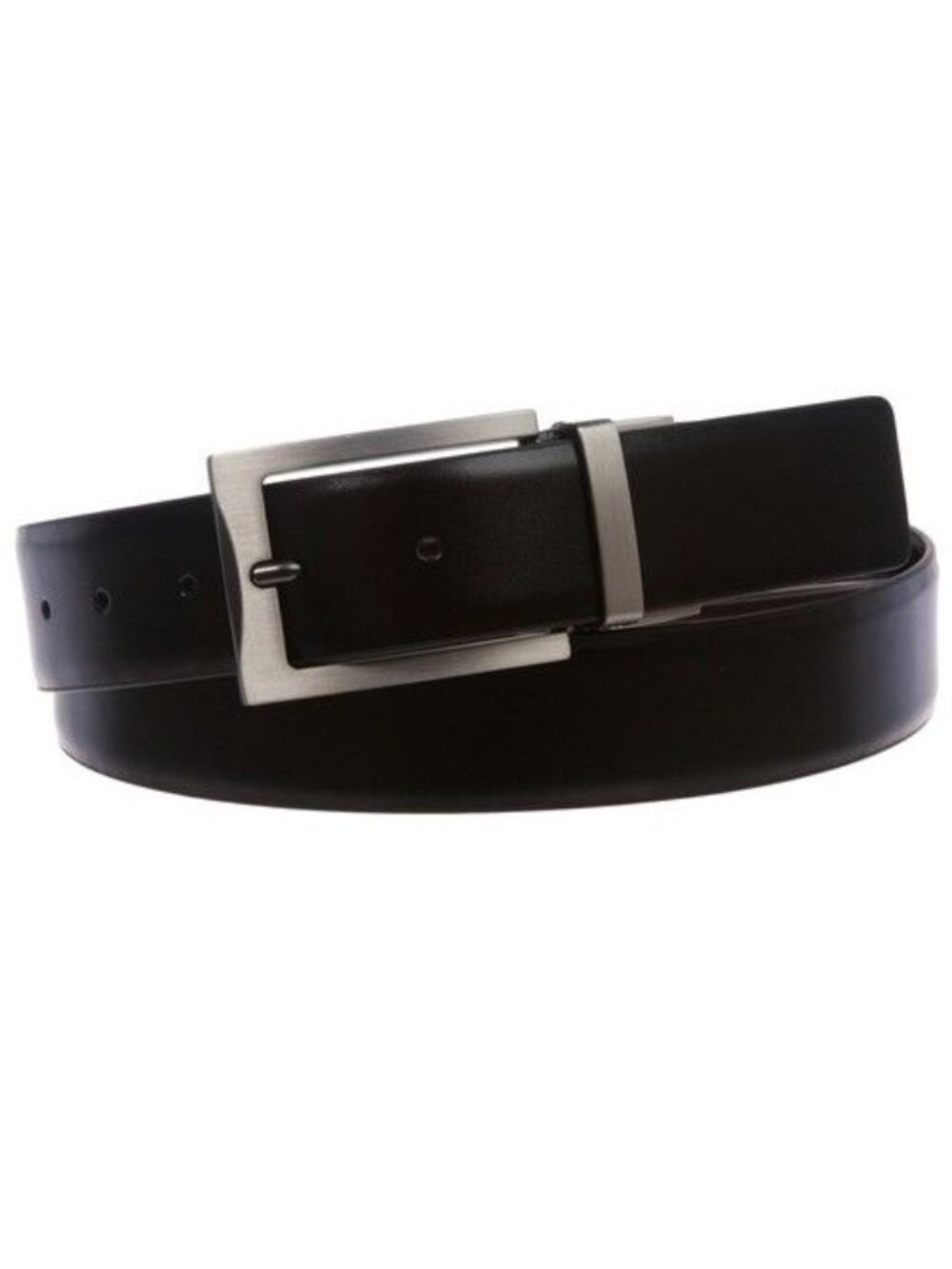 Boys 30" Brown Faux Leather Belt Polished Chrome Buckle Uniform School New